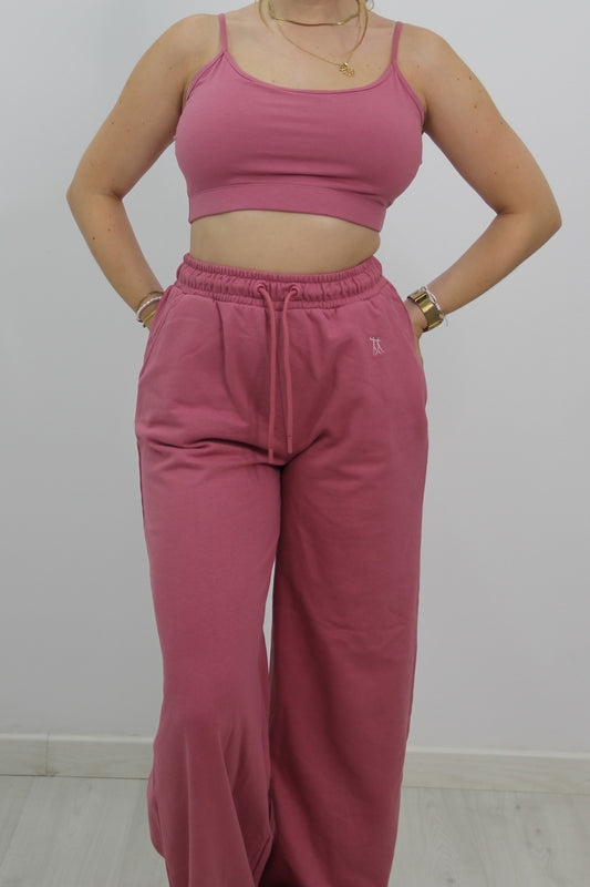 Conjunto urbano rosa de Rittmo, diseño completo de cuerpo entero para bailarinas de baile con estilo.